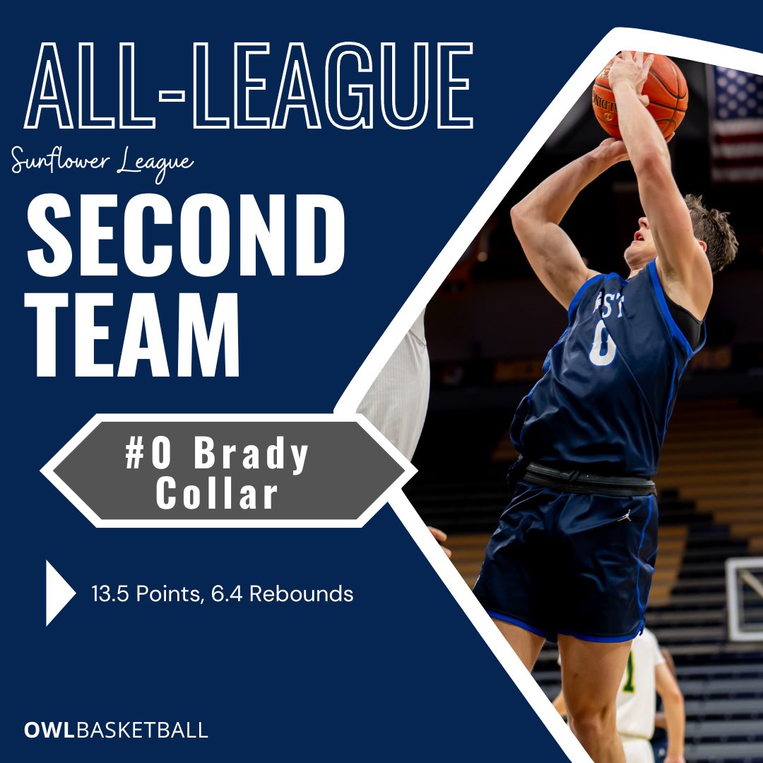 2nd team all-league! Congrats to <a href="/brady_collar/">Brady Collar</a> Excited for your senior year. #OWHoops