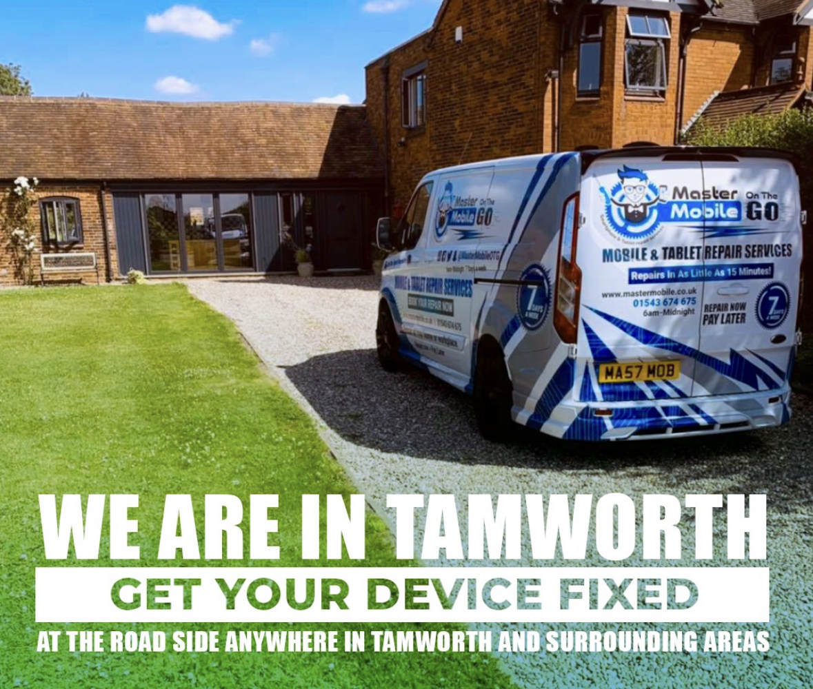 People of #Tamworth! We are here for you! Completing #repairs in your area this evening. Book your repair service now for a rapid device repair! 

Choose your repair service now >> mastermobile.co.uk