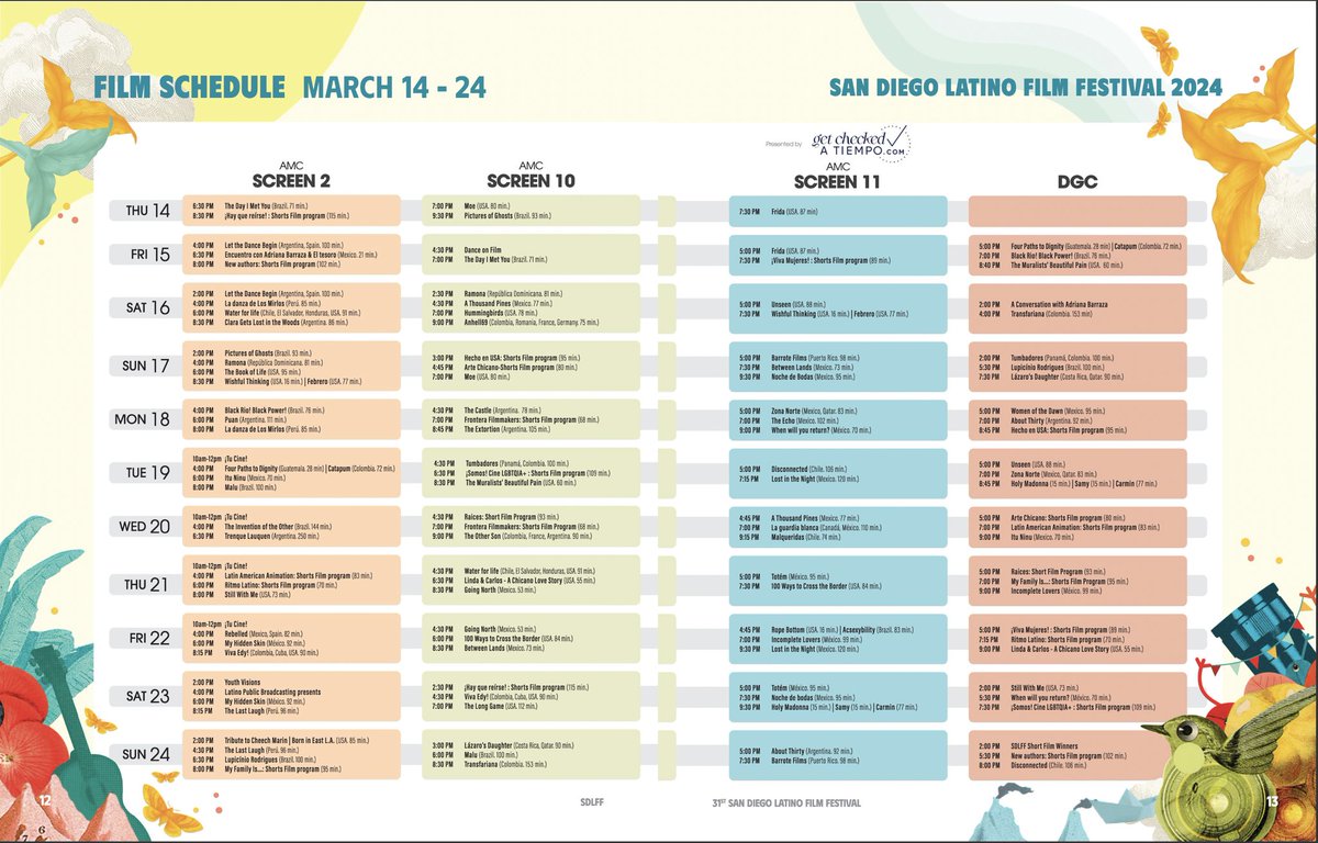 The San Diego Latino film festival starts this Thursday!  The comedy shorts showcase I curated kicks it off and I have a bunch of films I selected during the festival!!!  More info at sdlatinofilm.com <a href="/sdlatinofilm/">SDLFF-San Diego Latino Film Festival</a> Nos Vemos en el CINE!!! Come celebrate Latino excellence!