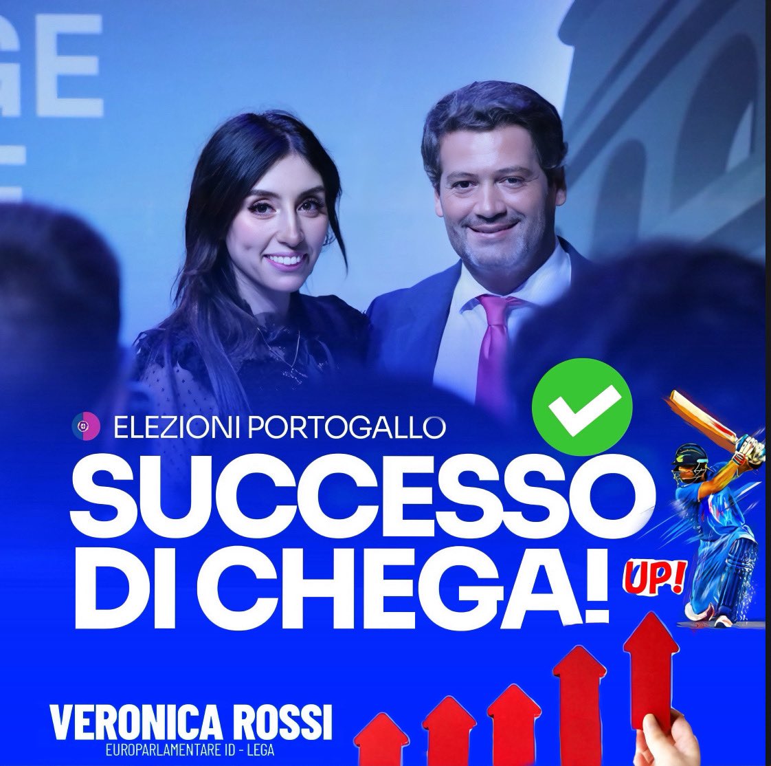 Congratulazioni al partito Chega per il trionfo alle elezioni in Portogallo! Il successo della vostra destra è un segnale di riconoscimento da parte degli elettori. #chega #andreventura