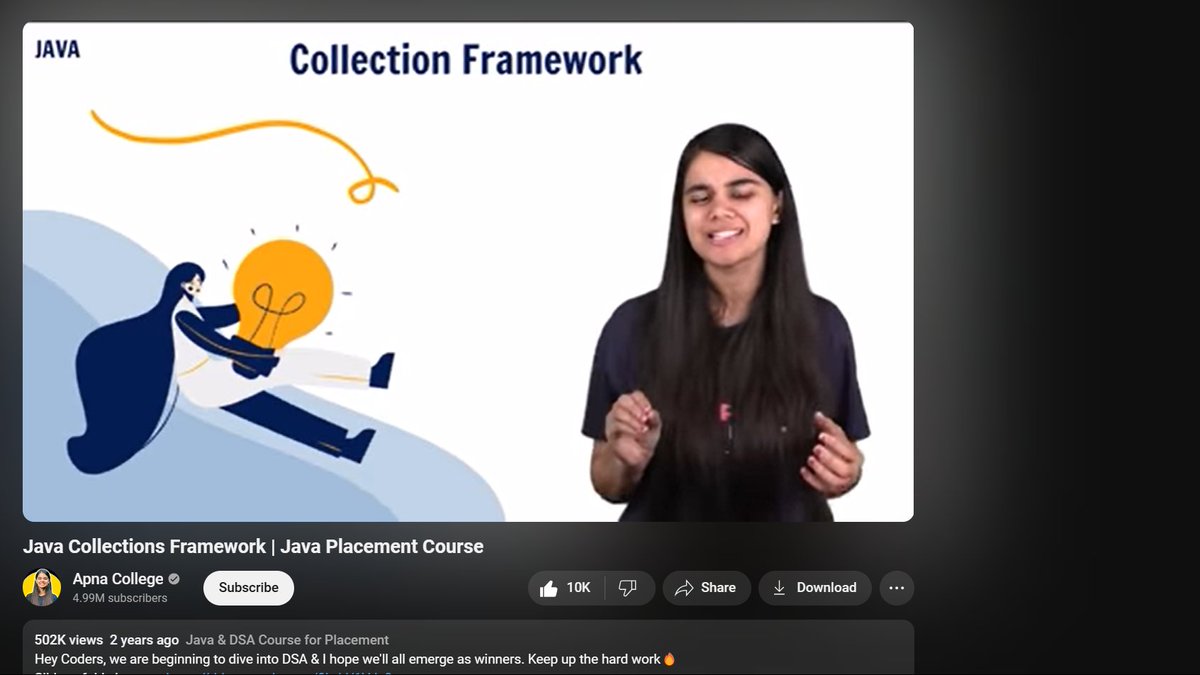 Sahilsher2710's tweet image. Day 7 #StriverA2ZDSA
-Java Collection Frame Work
#LearnInPublic #MondayMotivation