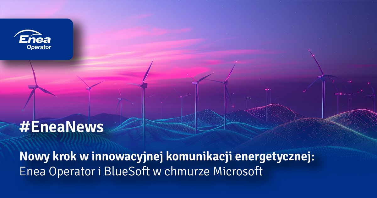 Grupa_Enea's tweet photo. 💡 Stawiamy nowy krok w innowacyjnej komunikacji energetycznej ⏩ #EneaOperator i #BlueSoft, w partnerstwie z @Microsoft, startują z nowym projektem B+R. Cel: opracowanie prototypu aplikacji, która zoptymalizuje zdalną komunikację między urządzeniami sieci energ. #EneaNews ➡️ https://t.co/y9HA9Te4dU