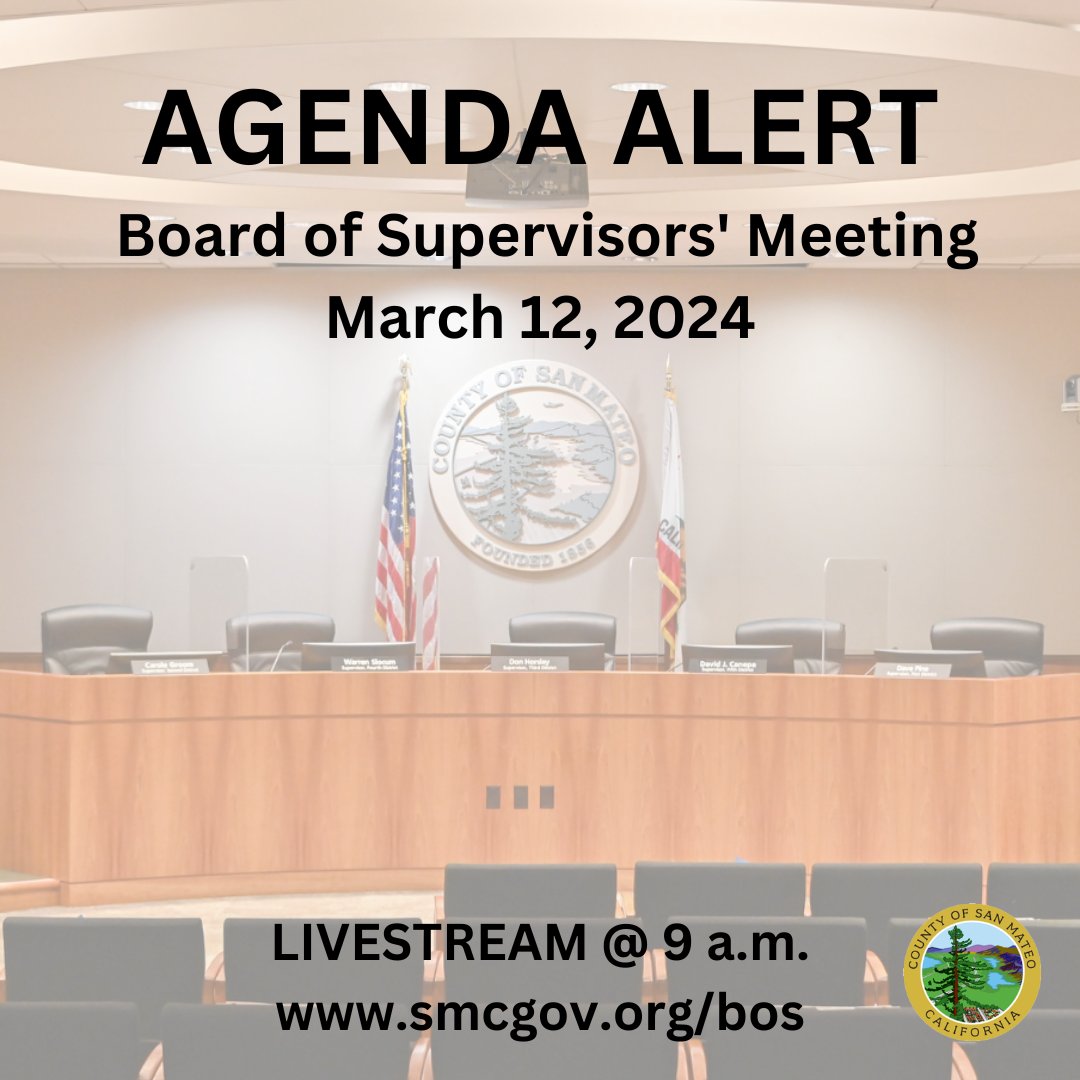 County of San Mateo on X: "Hot topics at tomorrow's Board of Supervisors  mtg includes: ✔️testimony from AT&T on ending landline service ✔️resolution  to recognize importance of closing gender pay gap ✔️proclamation