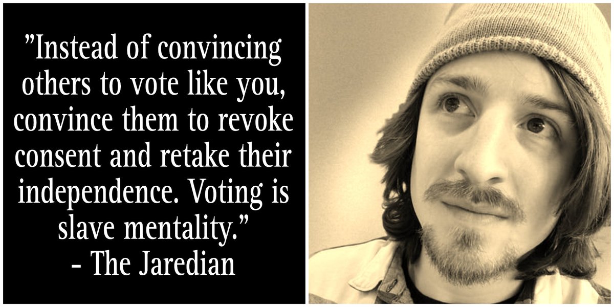 You can not make yourself free by continuing to vote for people to rule you.