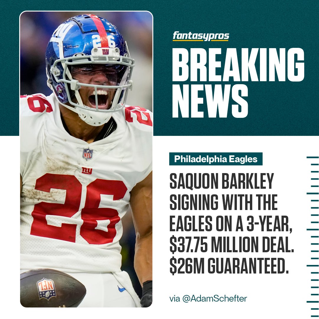 Saquon gets his deal 💰💰💰