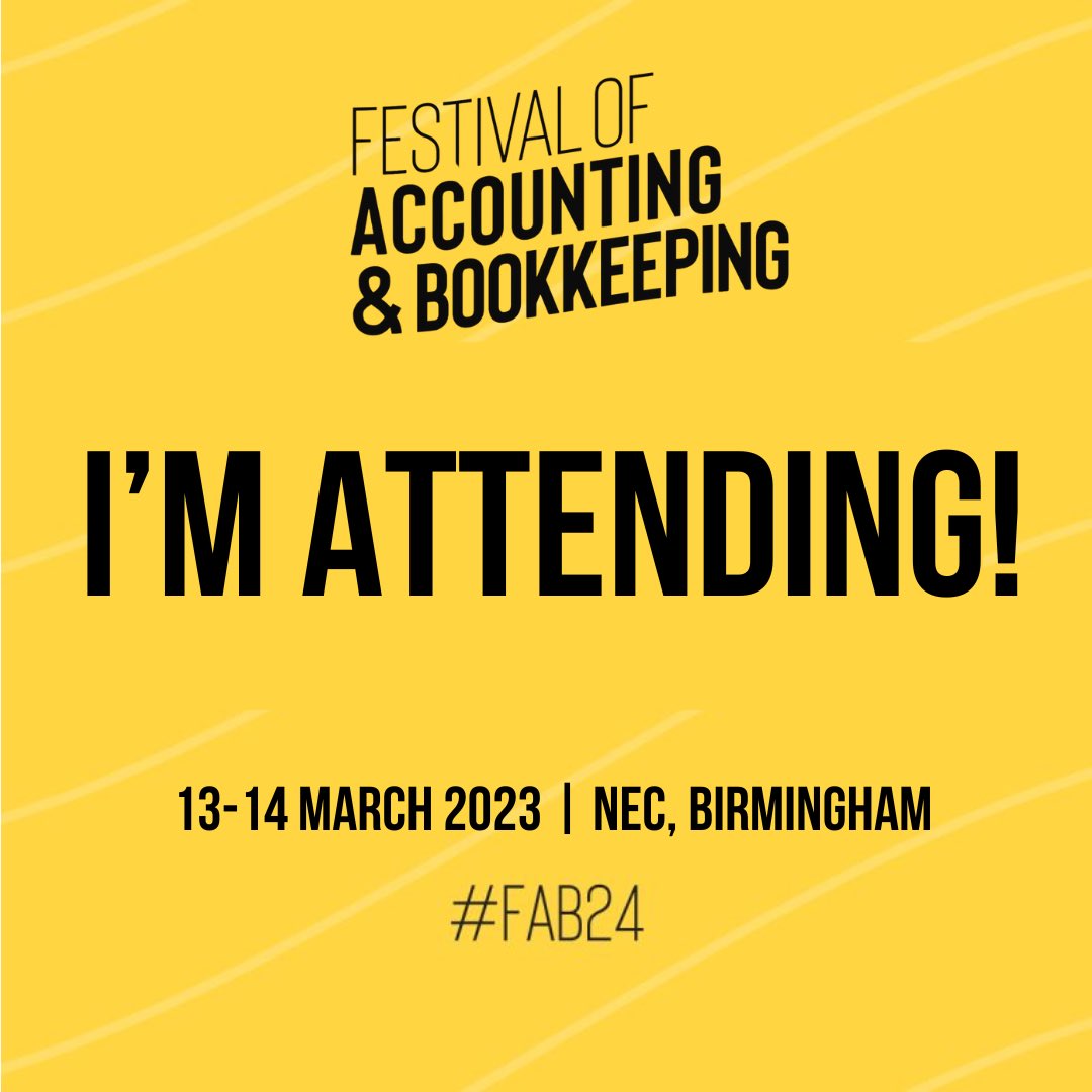 Looking forward to attending this FAB new event in Birmingham this week.

<a href="/FABUK_Festival/">Festival of Accounting & Bookkeeping</a> is a new kind of accounting and bookkeeping event at the NEC is taking place on 13 &amp; 14 March.

#FAB24 #Accounting #Bookkeeping #Accountants #Bookkeepers