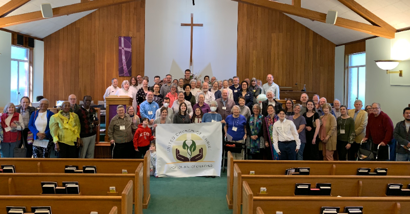 RaleighCUCC's tweet photo. Thank you, @The_Green_Rev and @UnitedChurchofChrist Environmental Justice Ministries, for welcoming us to the UCC’s Creation Justice Church designation.  We love our new banner! https://t.co/NITEfQxmkr