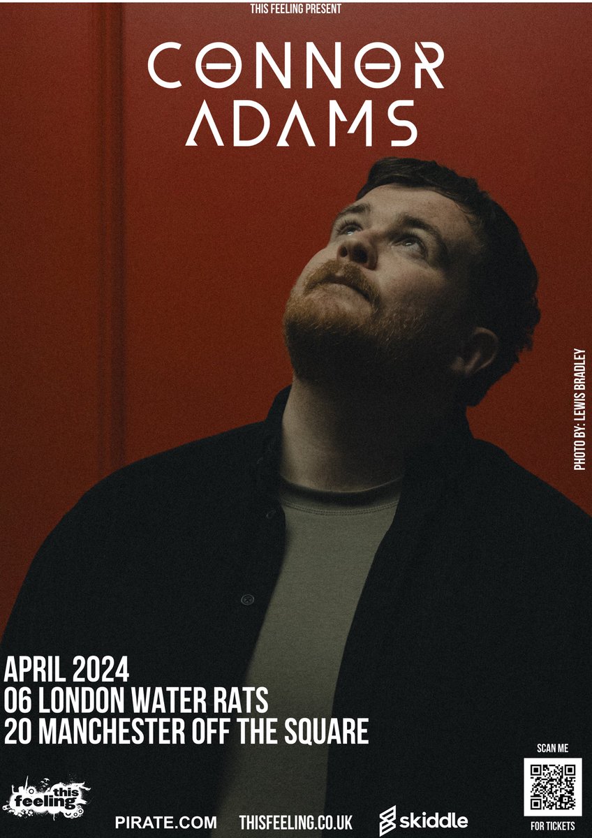 ConnorRyanAdams's tweet photo. Who’s coming to sing Better Days live with me at these shows in April?! 👇🏼
April 6th - London, #TheWaterRats
April 20th - Manchester, #OffTheSquare
Let’s sell these out 🚀
Tickets: https://t.co/ZtmBoMzVQ9
@This_Feeling https://t.co/RgwWK8nT3e