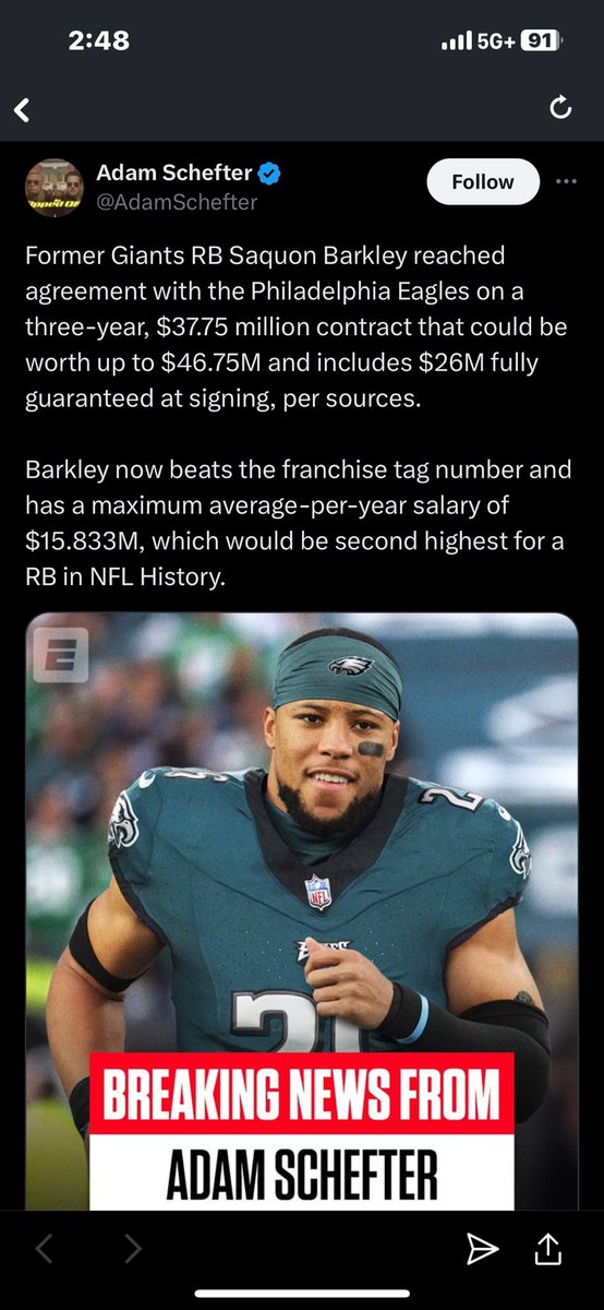 krocdaworld's tweet photo. Thank you eagles for this bday present!! https://t.co/jbDOd5UHKd