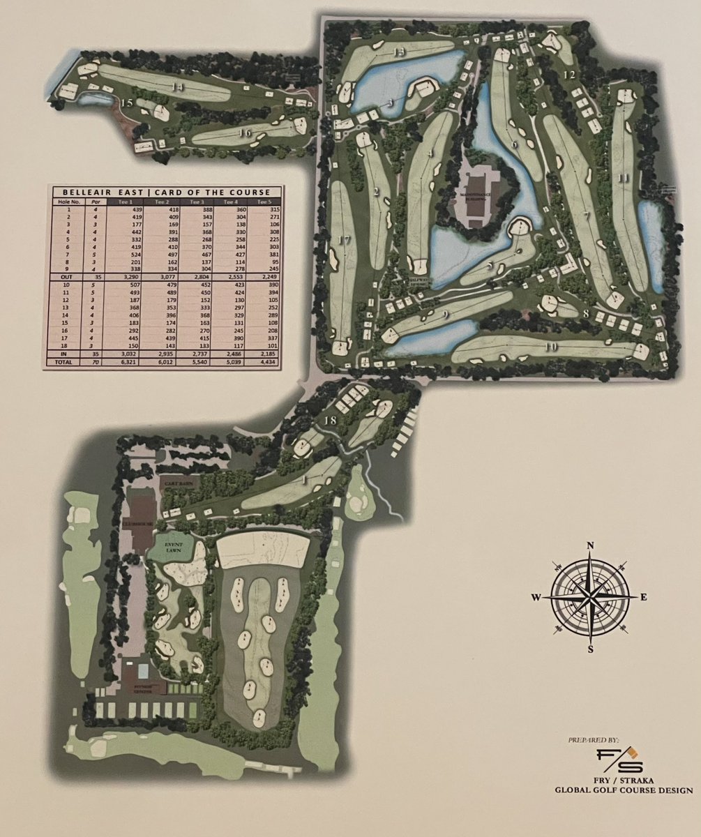 Snapshot into the future Renovation of Belleair CC’s East Course. The majority of Donald Ross’ original holes were lost in the 1980 build of the clubhouse, and the addition of irrigation ponds to the property. @FryStrakaGolf will renovate the East with a nod to @DonaldRossSocie.