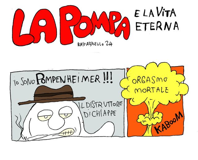 rastabbello's tweet photo. Non posso ancora svelare molto per esigenze contrattuali ma, dato il recente successo agli Oscar mi trovo costretto a confermare le voci che circolano. La Pompa sta tornando. Sta arrivando POMPENHEIMER.
#oscars #lapompa #pompa #oppenheimer #pompenheimer #capek #capekmagazine https://t.co/lp19aIhtmF