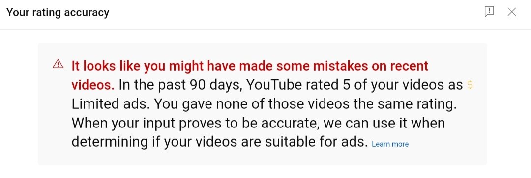 joymohanta09's tweet photo. @TeamYouTube Then why red mark show . May all video are green dollar that i upload in 1month https://t.co/CdhVA7kC71