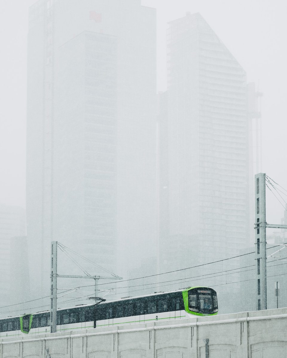 REMgrandmtl's tweet photo. En mode hiver... pour quelques jours encore ❄️#REMmtl 📷 : @Drowster https://t.co/CrlTIayDJk