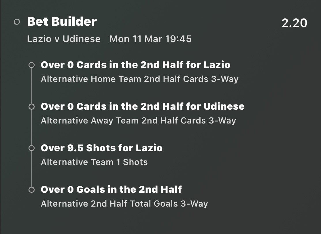 FootballVTips's tweet image. ⚽️ Lazio v Udinese
⏰ 19:45
💰2.20 odds