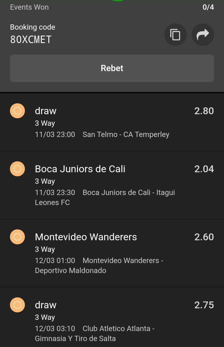 Maxbet.
40+ ODDS.
Kickoff 11pm.
Compulsory win.
Click link below to place bet.
👇 
odibets.com/share/80XCMET
👆 

#simps 
Pray for Porto.
#FertileDeception