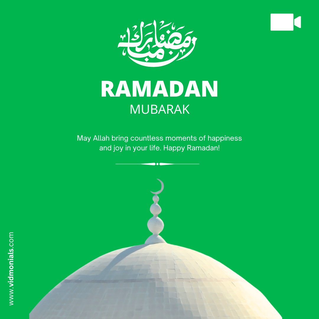 Vidmonials_'s tweet photo. Wishing you a Ramadan Mubarak that’s filled with moments as sweet as dates and as warm as the community spirit! 🌙✨ Let this holy month bring peace, happiness, and a feast of blessings to you and your loved ones.

#Vidmonials #RamadanMubarak #BlessedMonth #HappyRamadan https://t.co/7SWTDXglpw