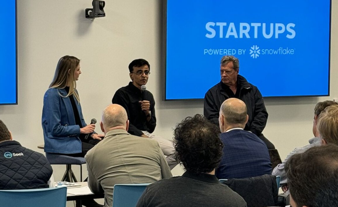 It was a busy week for @ai_seek at @SnowflakeDB HQ last week! Seek had the honor of being one of just a few startups invited to the inaugural Amp it Up series, featuring @RamaswmySridhar, Frank Slootman and Benoit Dageville. Thank you so much to @bgotfredson1 and…