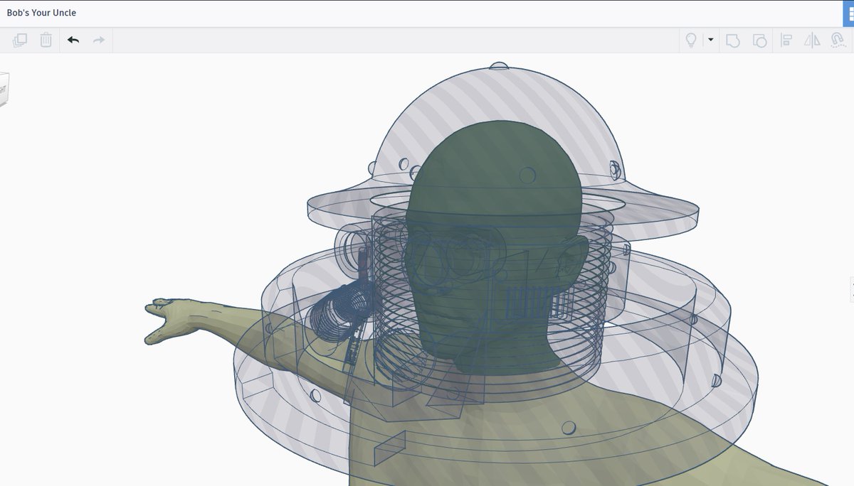 #3dmodeling #3ddesign #3dprinted #3dprint #tabletopgames #printedminis #minitures I'm starting to scale things accordingly and build out the armor, so it would fit a normal sized person and feasibly function in conjunction with said person.