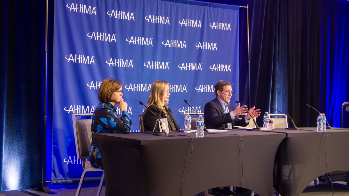 Afternoon sessions opened with a panel on the govt affairs outlook of 2024 moderated by Lauren Riplinger. Members heard from Lindsay Austin of Troutman Pepper &amp; Stuart Chapman of <a href="/Thorn_Run/">Thorn Run Partners</a> who dove into the political landscape during an election year

#AHIMAadvocates