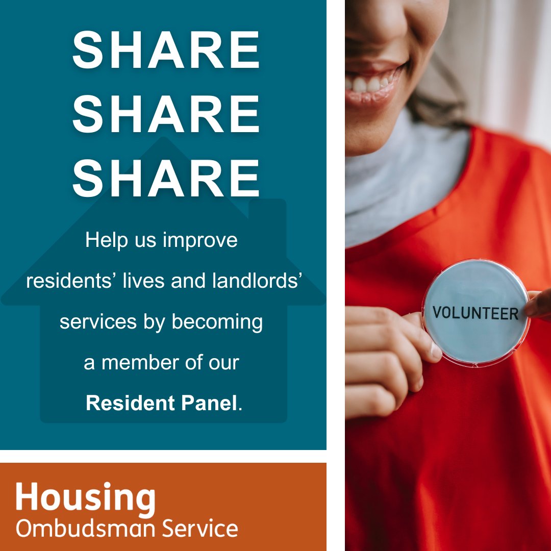 We want to make sure our Resident Panel is reflective ​of everyone in social housing. Please share our application page amongst your residents or neighbours and help us reach as ​many households as possible. ​

More information is online: tinyurl.com/u5a9xyn6

#ukhousing