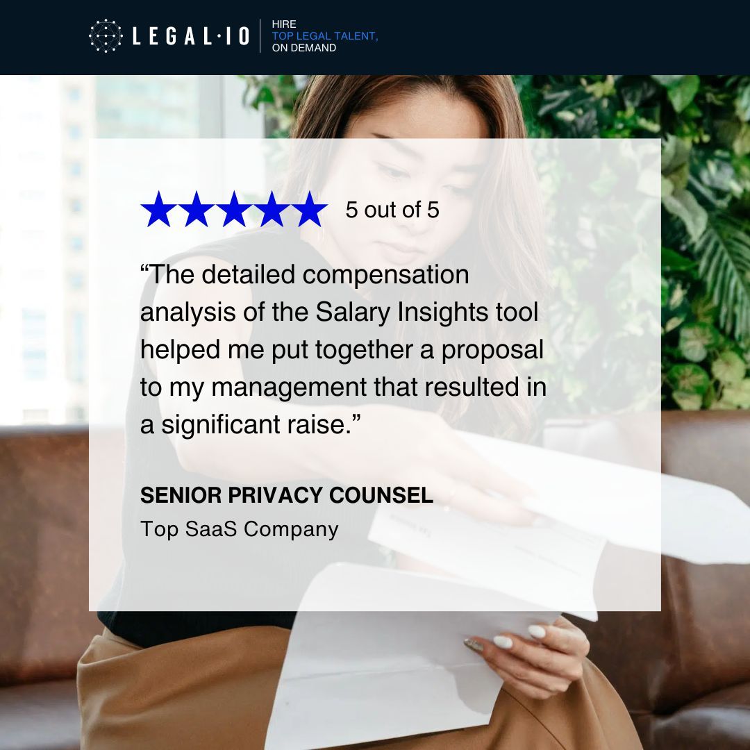 😮 Privacy Counsel salaries have increased by 20% in the last three years!

Benchmark your own compensation against 3,000+ in-house legal professionals on Legal.io’s free Salary Insights tool to see where you stack up.

Compare your salary: buff.ly/3Ta0GUf