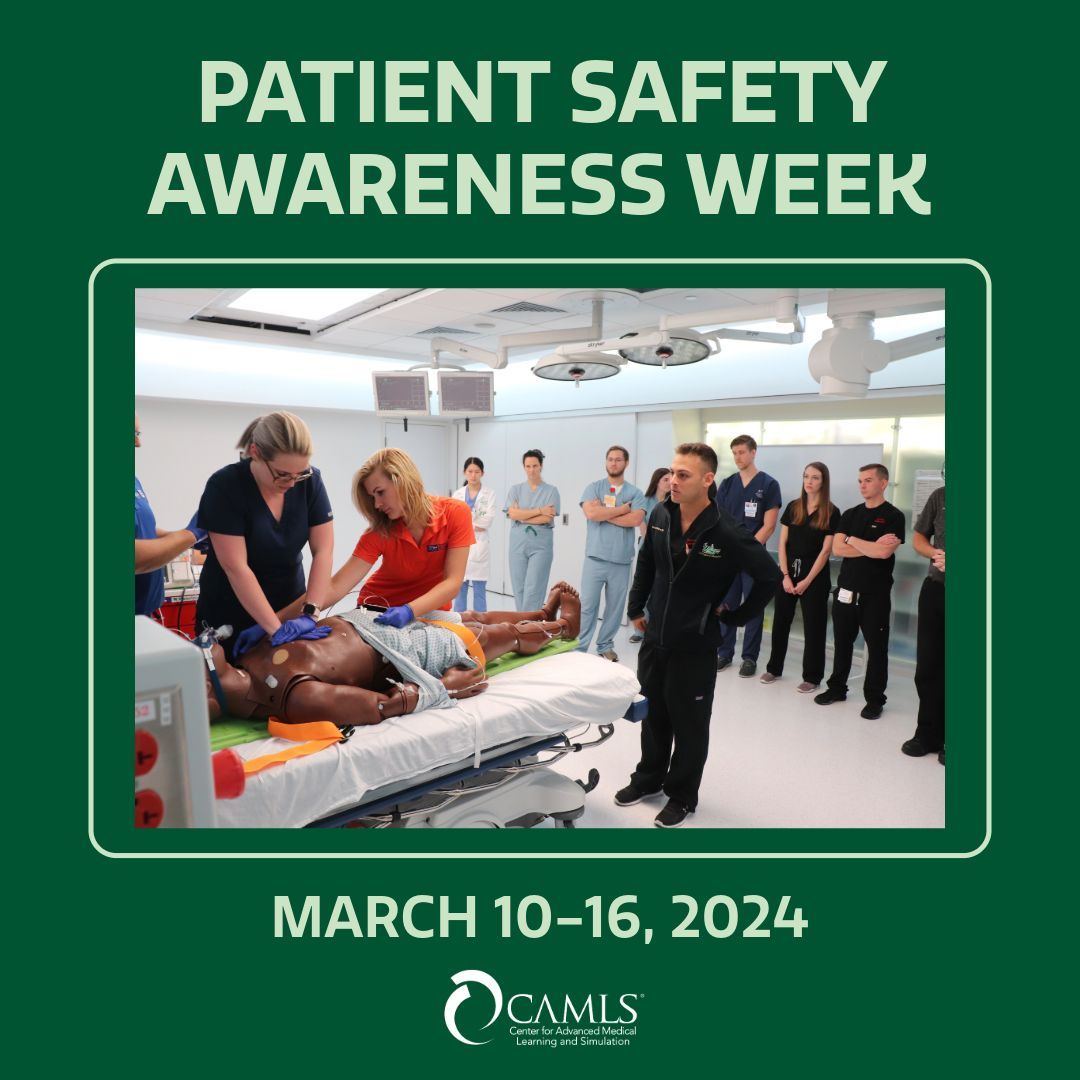 It's #PatientSafetyAwarenessWeek! At USF Health CAMLS, we are guided by our vision of improving healthcare through lifelong education and training. Join us in our commitment to prioritize patient safety as we spread awareness and empower healthcare professionals globally.