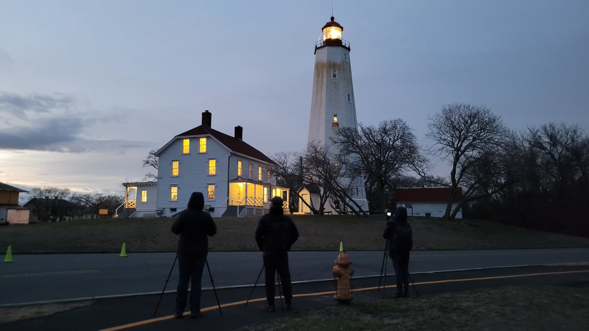 Thank you to the 35 intrepid photographers who braved the elements and made last night's 'Photographers' Request Hour' program as success! The Lighthouse was dazzling! #GatewayNPS #Photography #SandyHookLighthouse #NJLighthouse #Photos