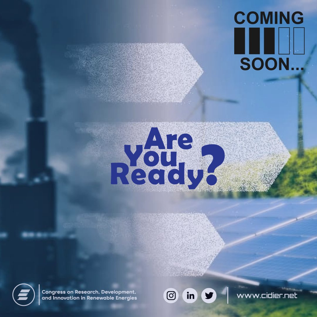 The next edition of CIDiER is coming soon! ⏳⌛️
.
.
.
#CIDiER2024 #renewable #energies #callforpapers