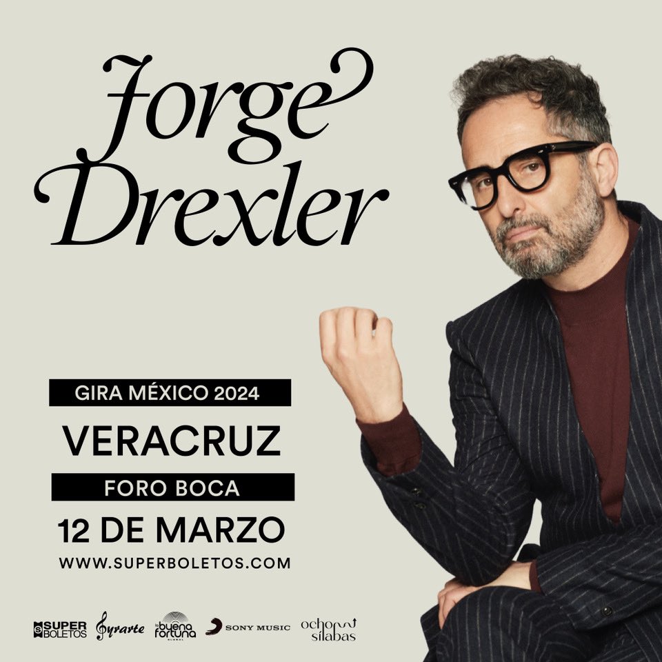 ArathHerce's tweet photo. VERACRUZ. Estaré abriendo el concierto de @drexlerjorge , a quién admiro profundamente. Qué honor. 🖤💫 ¡Nos vemos mañana! https://t.co/1gAbIZSwzk