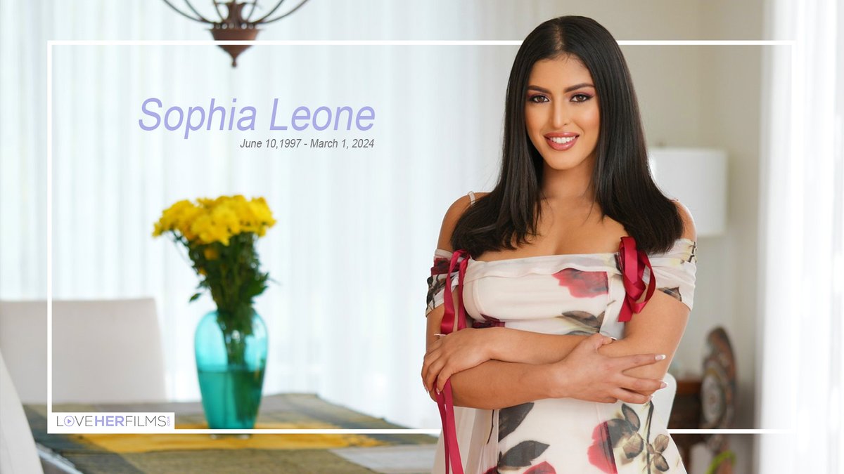 We are grateful that you have blessed this industry you love with so much passion and kindness. Rest in paradise, @OnlySophiaLeone. ❤️ #SophiaLeone #loveherfilms