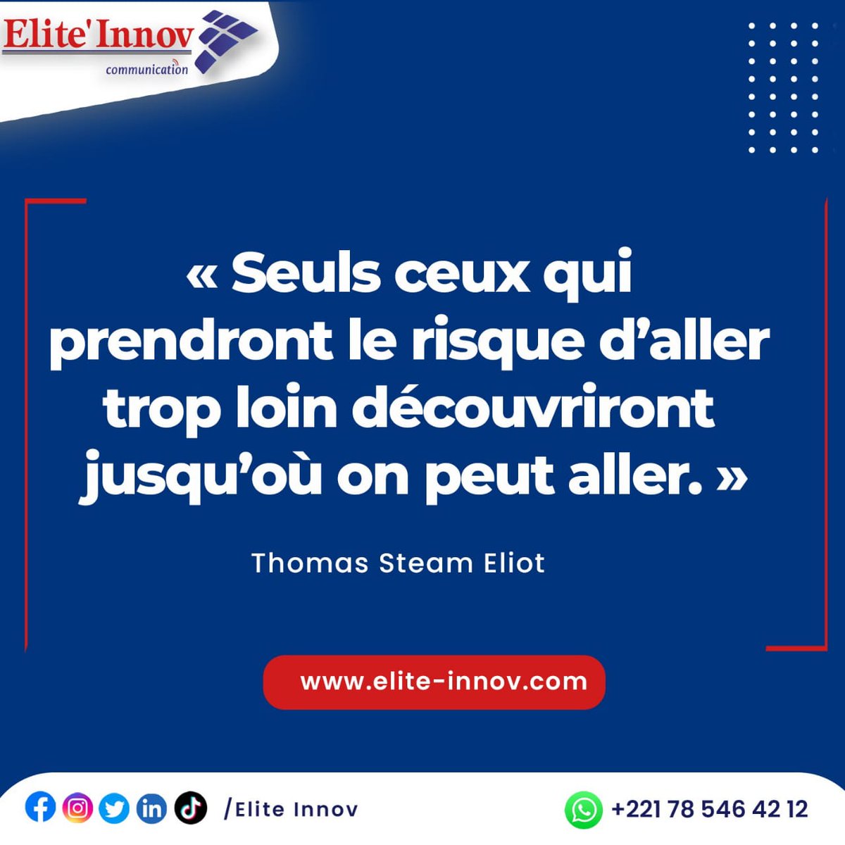 Elite_Innov's tweet photo. Nouvelle semaine✨
Nouveaux objectifs💪🏽
Nouveau mindset☺️
Nouvelle vision🤓
Nouvelle énergie🤸 #communicationdigital #Elite_Innov_Com #marketingdigital #entrepreneur #kebetu #business #strategiepolitique
L'Innovation & l'Expertise!
+221 77 826 35 35
www https://t.co/k3a9wlHNxu https://t.co/Q3Azc75NWr