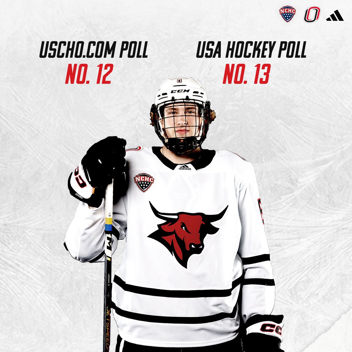 OmahaHKY's tweet photo. Making a big jump up in the national polls after last weekend's sweep of No. 3 UND👀

#OmahaHKY https://t.co/UA61HSCxn2