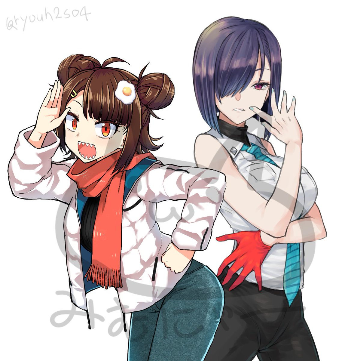 「#オリキャラは性癖の見本市 むちむちしてるキャラとしてないキャラの力を入れぐらい」|御村りょう🦫☕Vtuberのイラスト