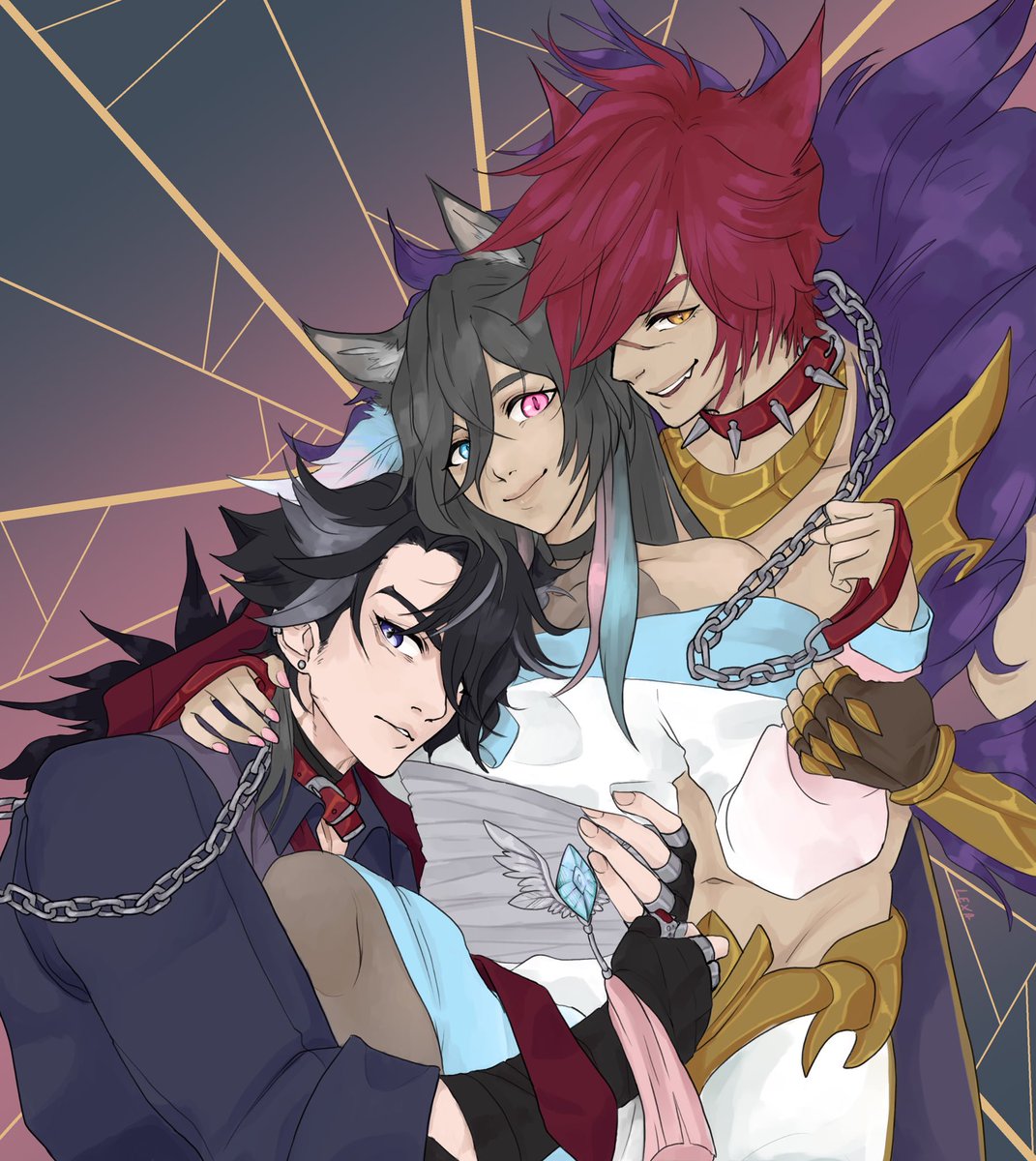 XadoriVT's tweet photo. LOOK AT THIS COMMISSION I GOT FROM @LexaNovalis π₯΅ I love my boys lol I definitely donβt have a type π
#EunJeeART https://t.co/TiNFRCt4i8