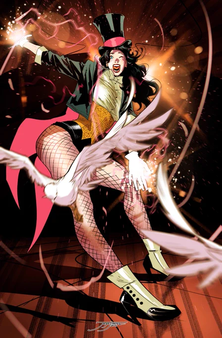 Hey friends! here is my variant cover of #Zatanna : Bring Down the House, a new DC's Black Label written by  and illustrated by awesome  !And let me tell you that I have had the opportunity to see this comic and it's totally wonderful! I LOVE IT! :) 