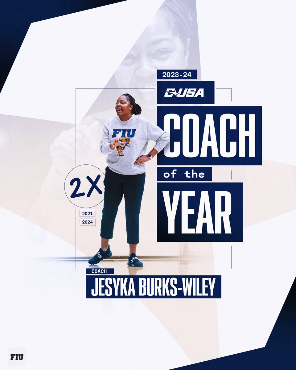 For the second time, Jesyka Burks-Wiley is your CUSA Coach of the Year🙌