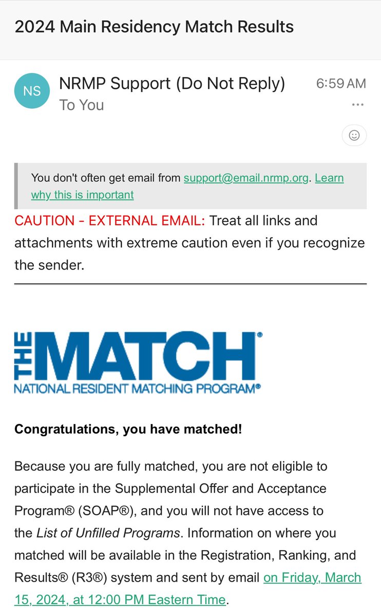 AGhanemMD's tweet photo. I got #Match2024.

Don’t give up! Keep believing in yourself. Learn from mistakes, work on weaknesses, and your hard work will always pay off! 💪
You only fail when you stop trying 😁
 #KeepGoing #BelieveInYourself https://t.co/paMaM39L6I
