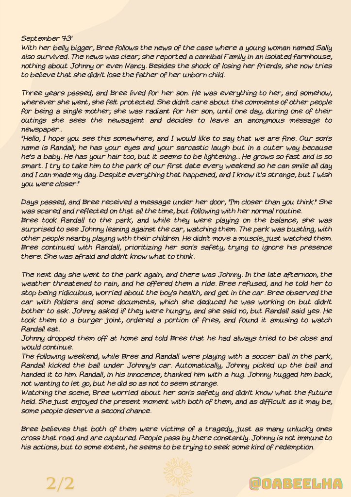 oabeelha's tweet photo. What if Bree &amp; Johnny had a good ending ... 

Please, consider my concept victim into the game 🥹🙏🏼
#breeintxgame

#TCM #txchainsawgame #txcsm 
#texaschainsawmassacre 
@TXChainSawGame @weskeltner @mattshotcha @AndyCleves_ https://t.co/f89pSFLg89