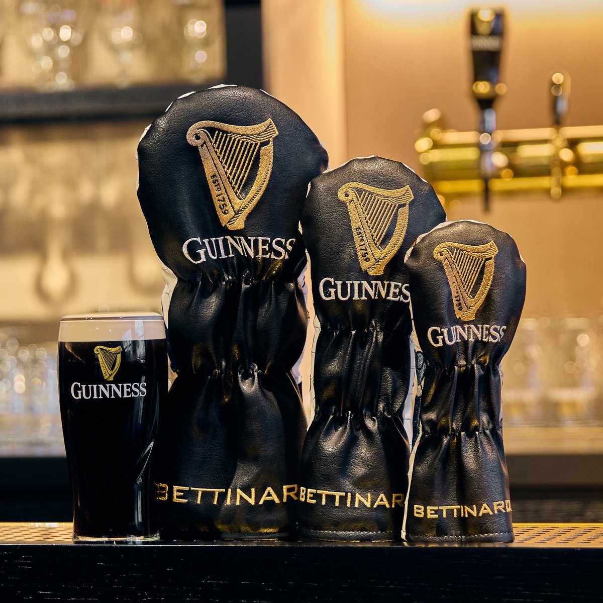 Good things come to those who wait – presenting Guinness x Bettinardi. This collection of headcovers, metal, and more features the most famous icons from our brands coming together for a pint of perfectly poured Guinness. Launching in THE HIVE™ online on Tuesday at 10 a.m. CT.