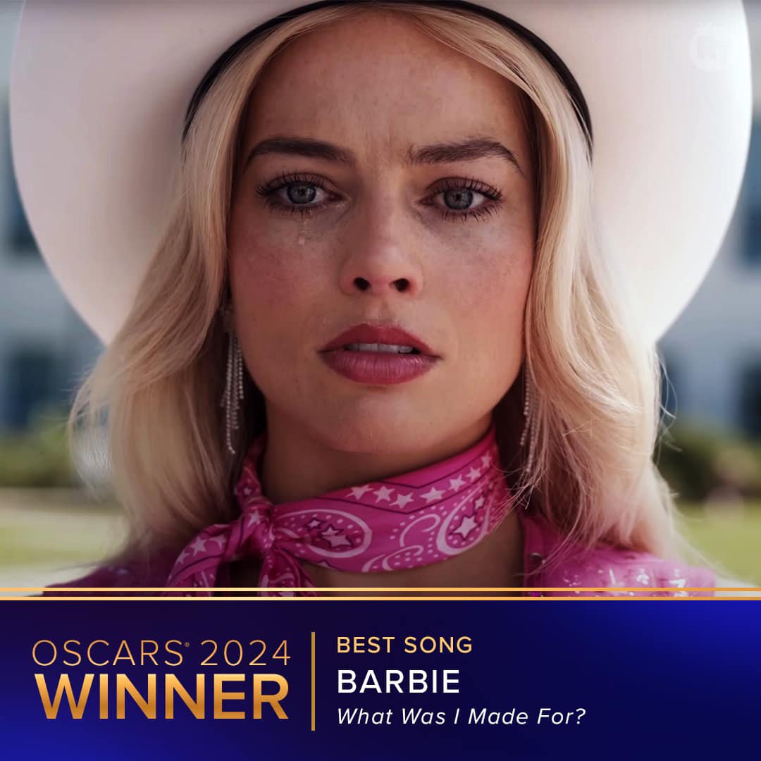 Billie Eilish and Finneas O’Connell strike gold with 'What Was I Made For?' from #Barbie , winning Best Original Song at #Oscars2024 ! 🎶🏆 #billieeilish #finneasoconnell