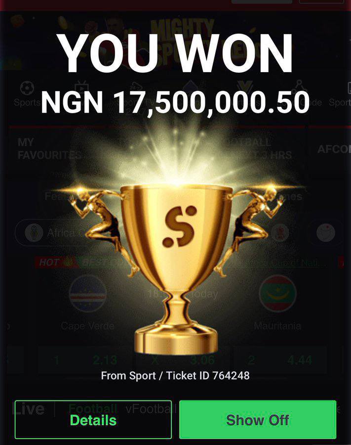 YourExis's tweet photo. Today's Game on Sportybet
Over 8.5 Connerkick 74k Odds

Edit and Play 👇🏽✅
https://t.co/1xmeqgCa6b
https://t.co/1xmeqgCa6b

15gb Emefiele Oluchi Rivers 400 SUVs Emeka Vado Anambra Innoson Al Nassr Mason Greenwood Chioma Tiwa Savage Kai Cenat Davido 12,000 NGN Kizz Daniel Shank https://t.co/MGyTm4grda