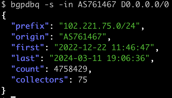 pforemski's tweet photo. BGP is easy, Tier-1s strictly follow IANA allocations, and no DNS names lead to IP prefixes that should be filtered out long before reaching the core of the Internet, right? 

Who's AS761467? https://t.co/gWZ9SYujjs

#DNSDB + #BGPDB @DomainTools https://t.co/PjpGbVXoPp