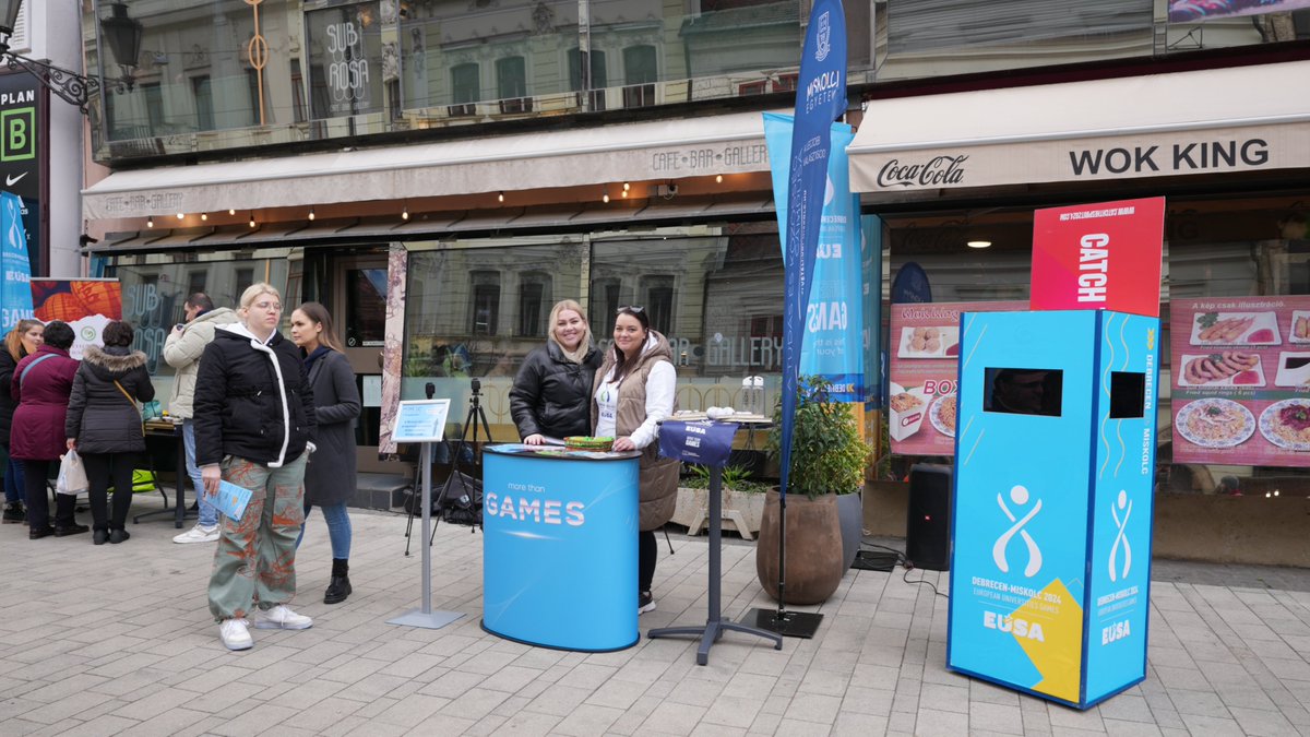 EUG2024 at Hungary's largest winter festival! 📷📷
Every year, Miskolc hosts the popular Aspic Festival, which plays a prominent role in the city's traditions.  EUG2024 had to be there and the attendees could encounter the Games' booth. #eug2024 #debrecen #miskolc