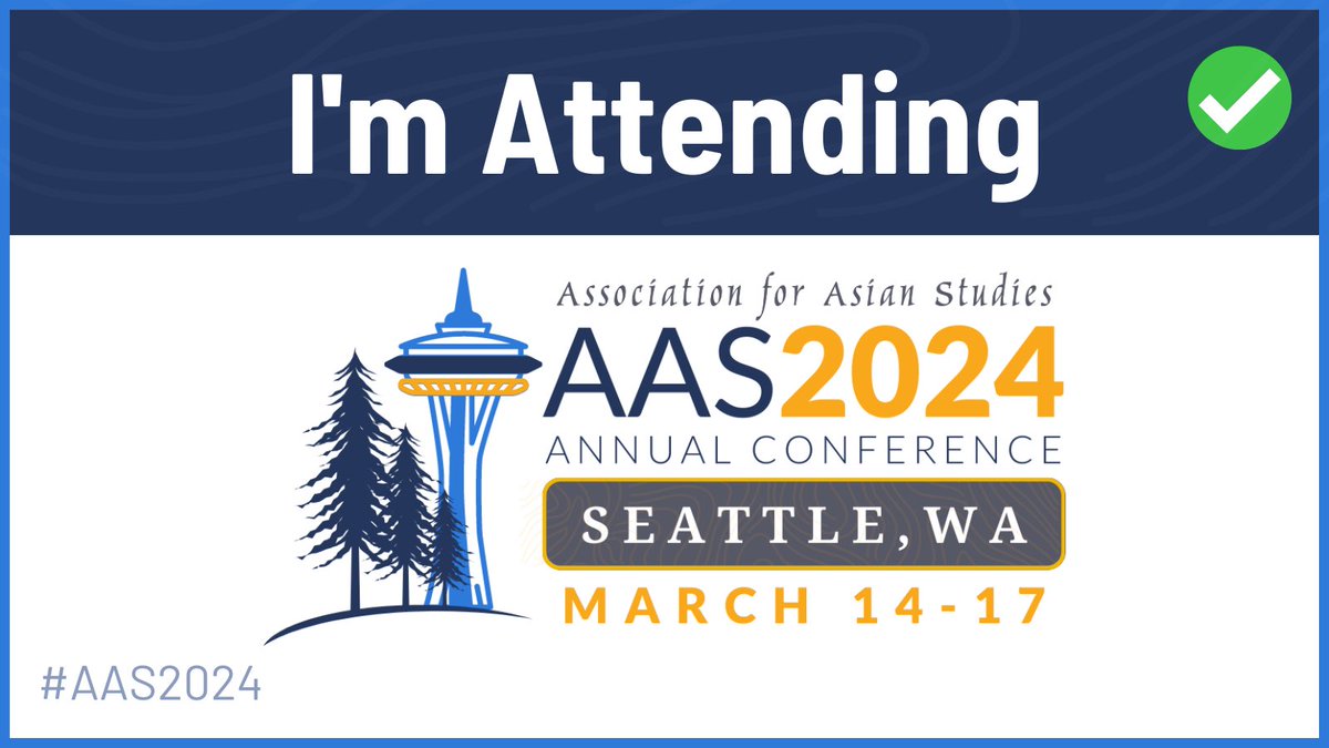 Here we go, Seattle! See you in three days🥳 <a href="/AASAsianStudies/">Association for Asian Studies</a> #AAS2024