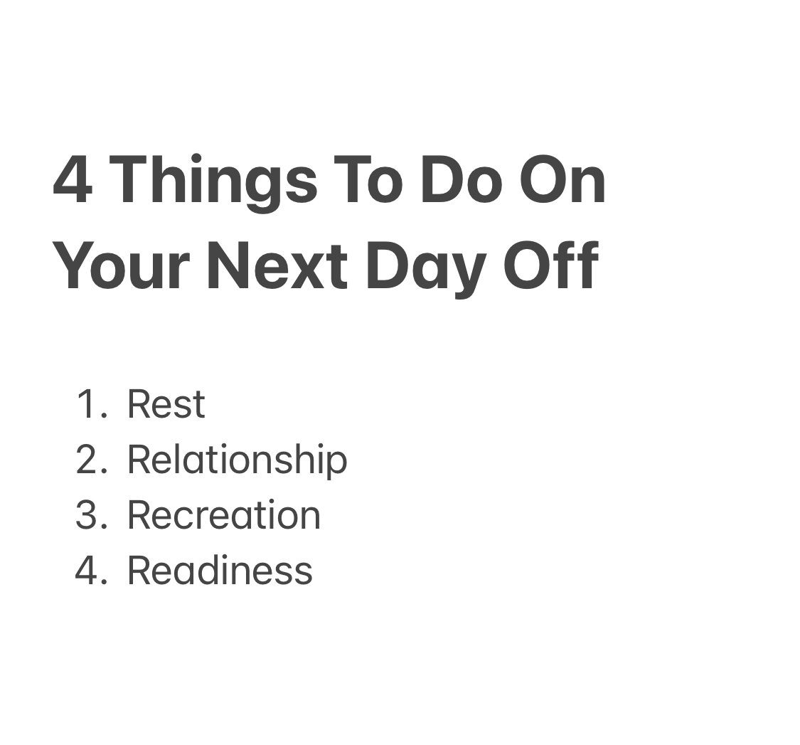 If you struggle taking time off, here's my latest blog post on how you can plan your next day off. Don't wait until burnout sets in. Decide now to start enjoying your life again, starting this week: gabekolstad.com/blog/planning-….