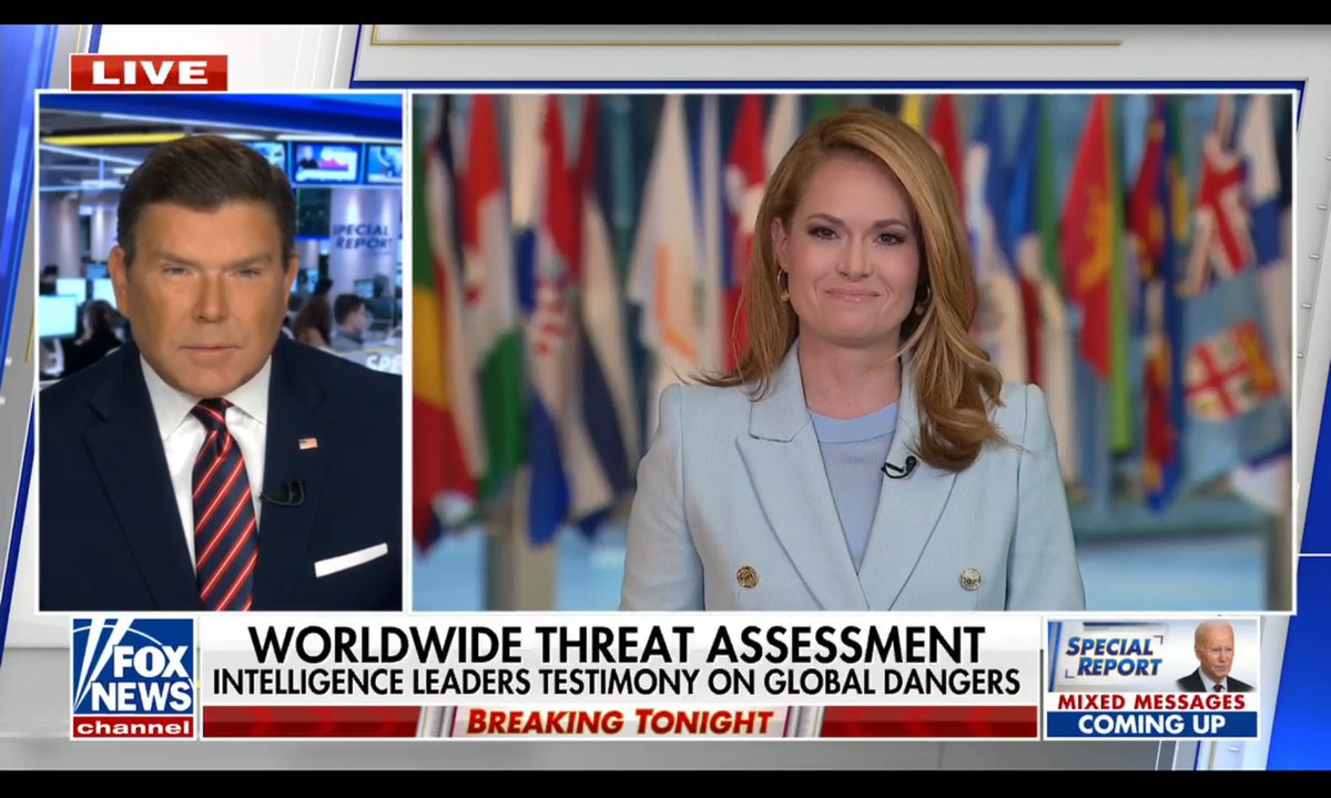 🇺🇸 @SpecialReport w/ @BretBaier The show kicks off with G-Force @GillianHTurner ARE YOU WATCHING?!