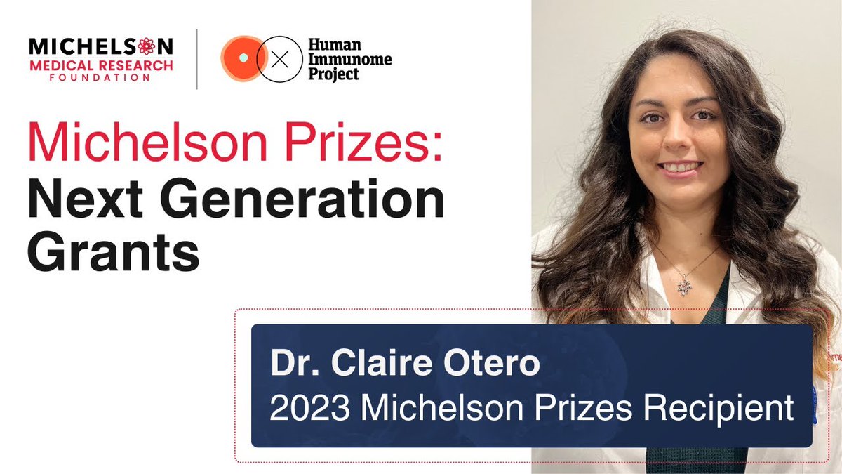 Cytomegalovirus is a common disease that can prove deadly for those with weakened immune systems. #MichelsonPrizes: Next Generation Grants recipient, Dr. @ClaireEOtero, is designing a vaccine to better protect against congenital CMV. Learn more: youtube.com/watch?v=Q78eFn…