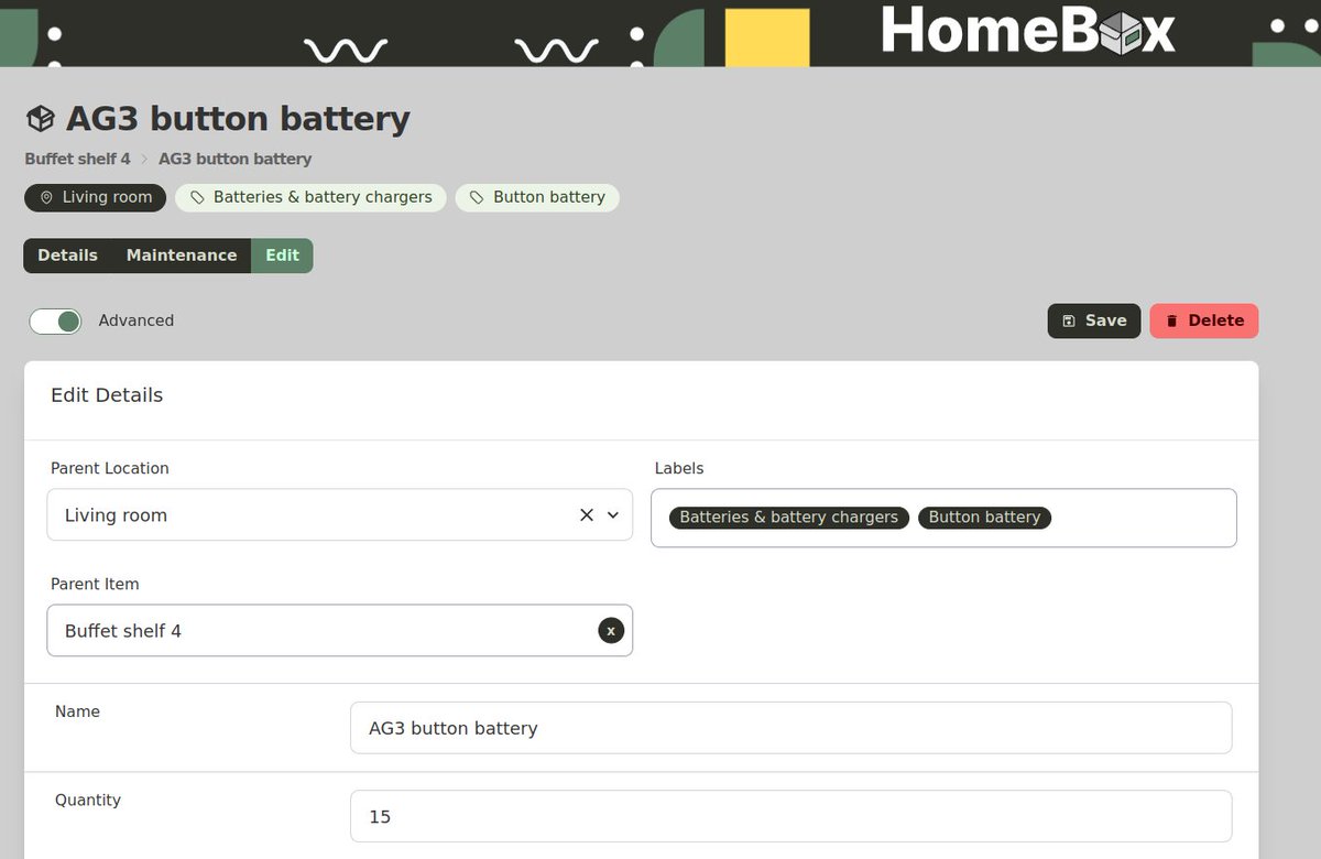 danielsrosehill's tweet photo. Some more pics of the #Homebox UI. This thing is sort of like every chronically disorganised techie's hobbyist's dream! #organisation https://t.co/wcdL7FIXyH