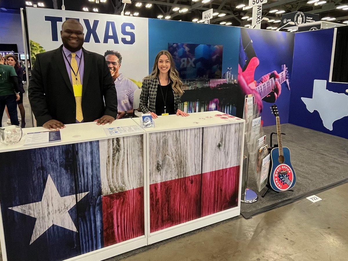 TexasEconDev's tweet photo. Hey #SXSW! 🤠👋 Come see us at the TEXAS booth (#722) in the Creative Industries Expo to learn more about business, music, film, tourism and more in the Lone Star State! https://t.co/0lOFmSS7nn
@GoBigInTexas I @TravelTexas I @txmusicoffice I @TexasFilmComm https://t.co/pu2oLBPql4