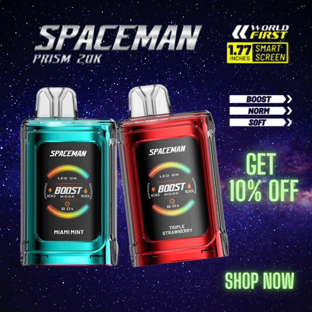Happy Monday! A new vape 20k disposable by SMOK  is now here! 

#spaceman #smokprism #vape #vaping #Vapenation #puff

Shop Now: eliquidstop.com/products/space…